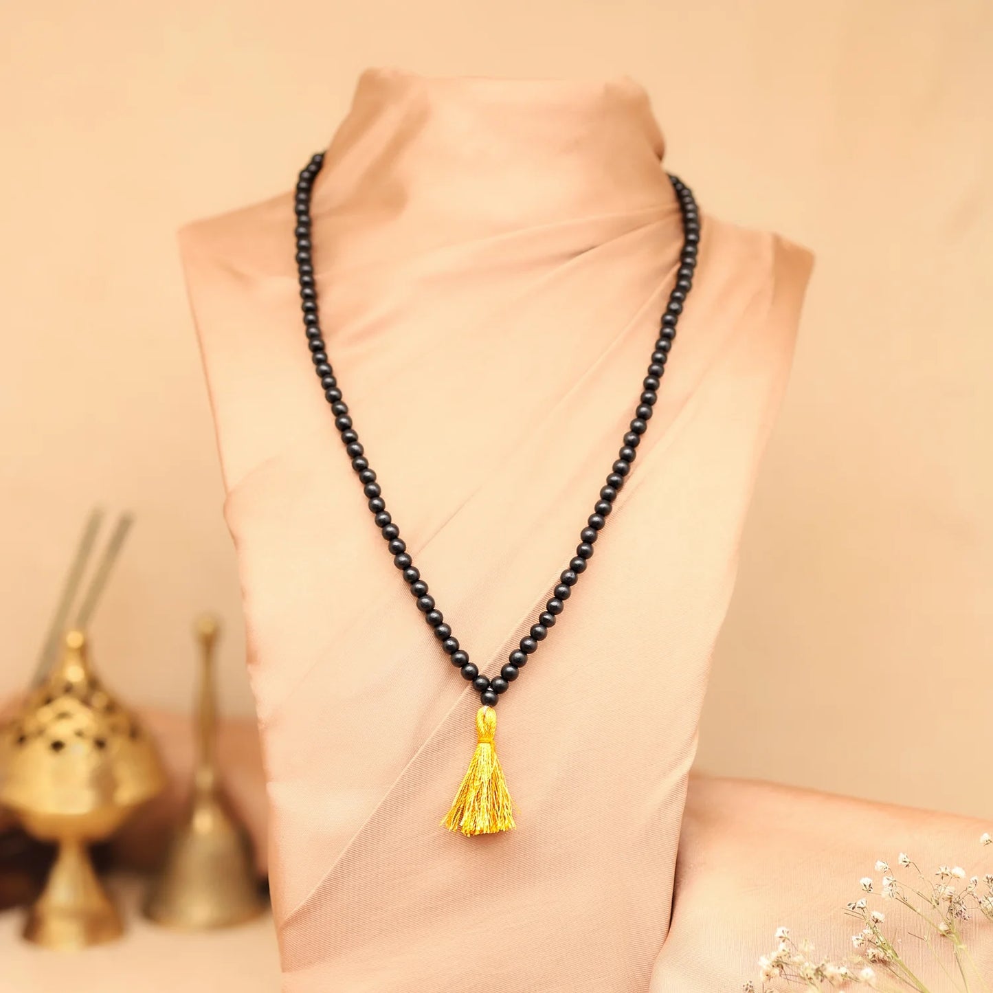 Original Karungali Malai 108-Beads Ebony Wood with Govt. Certified