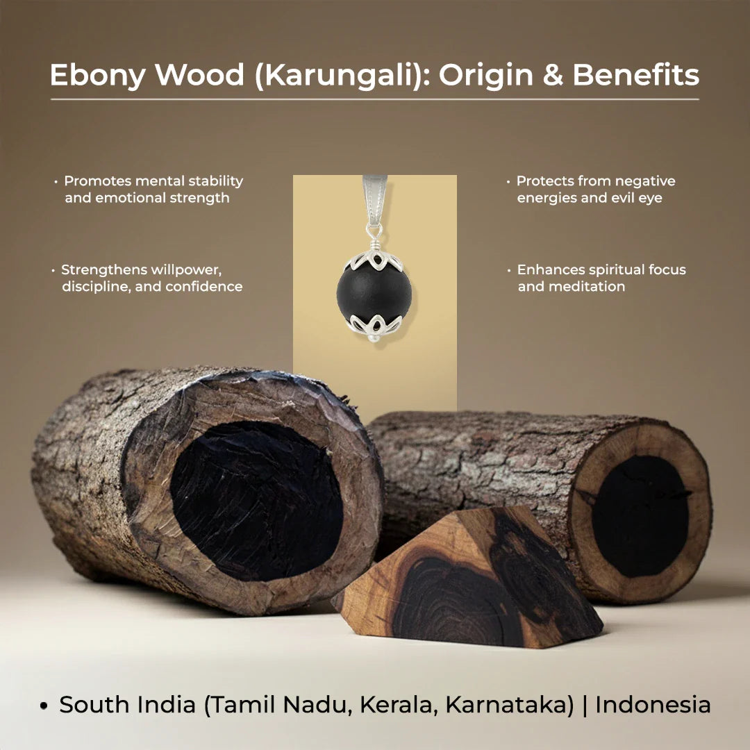 Karungali Malai Bracelet with Govt. Certification